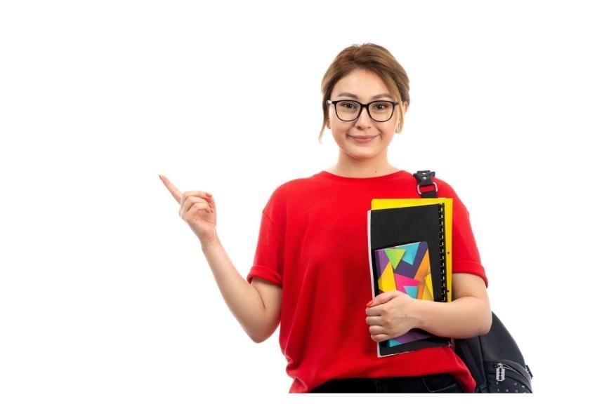 Girl Student Study Smile