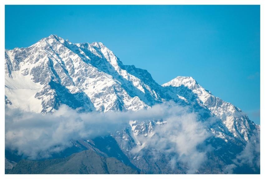 Mountains Snow Snowcapped Clouds