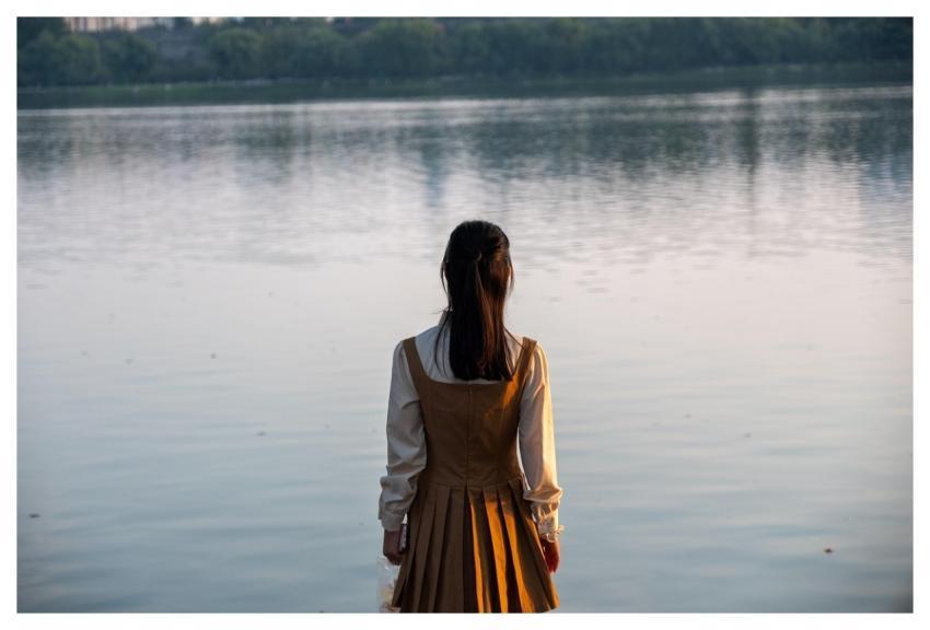 Girl Nature Lake Sunshine