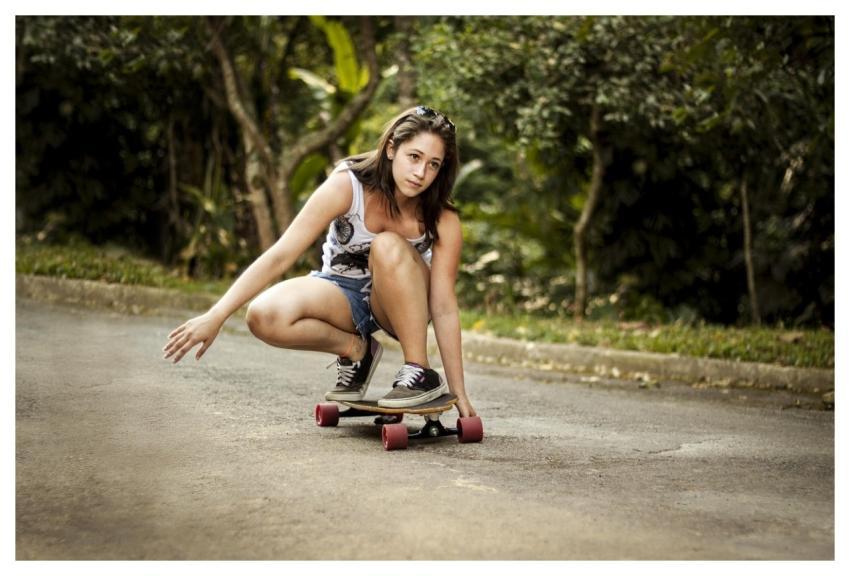 Skateboard Girl Woman Sports