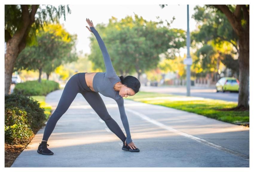 Woman Stretch Fitness Outdoor