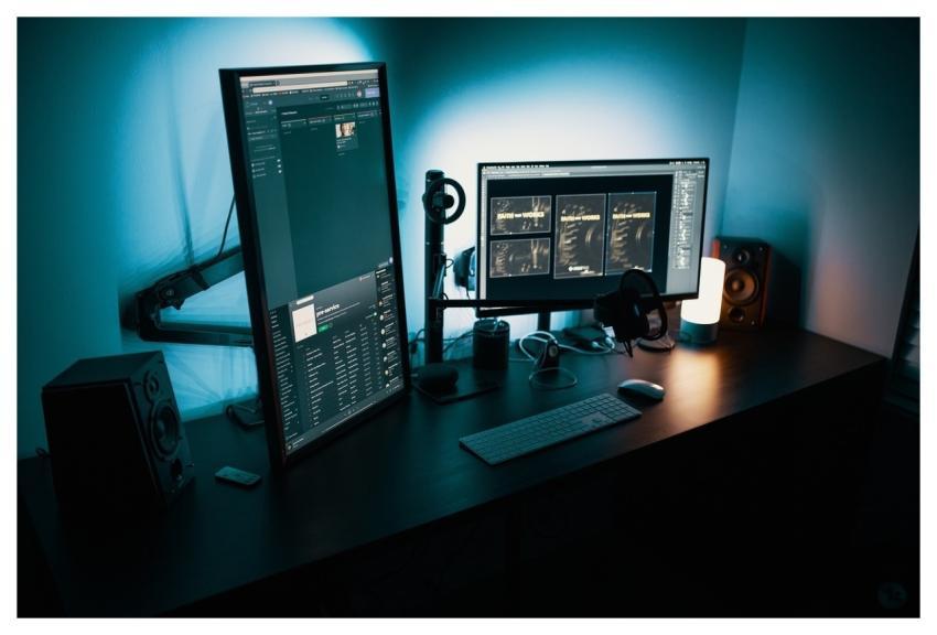 Desktop Computer Work Space Technology