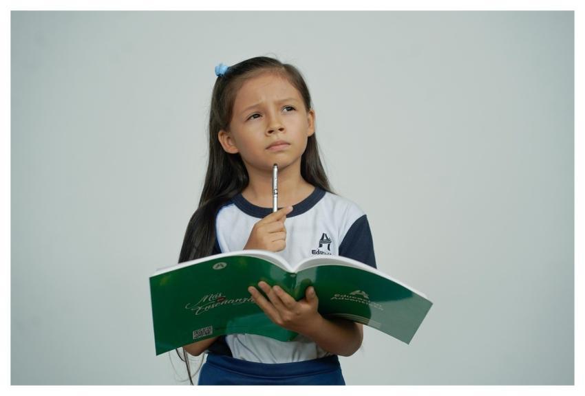 Little Girl School Education Thinking