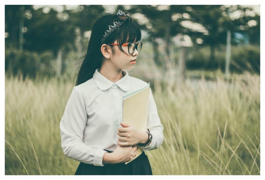 Asian Student Book Child