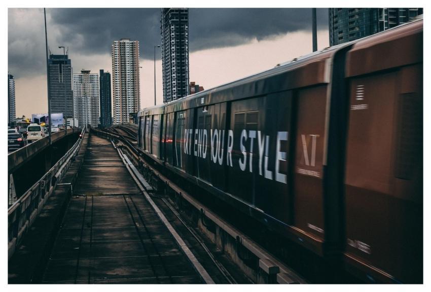 Train Buildings Urban Modern