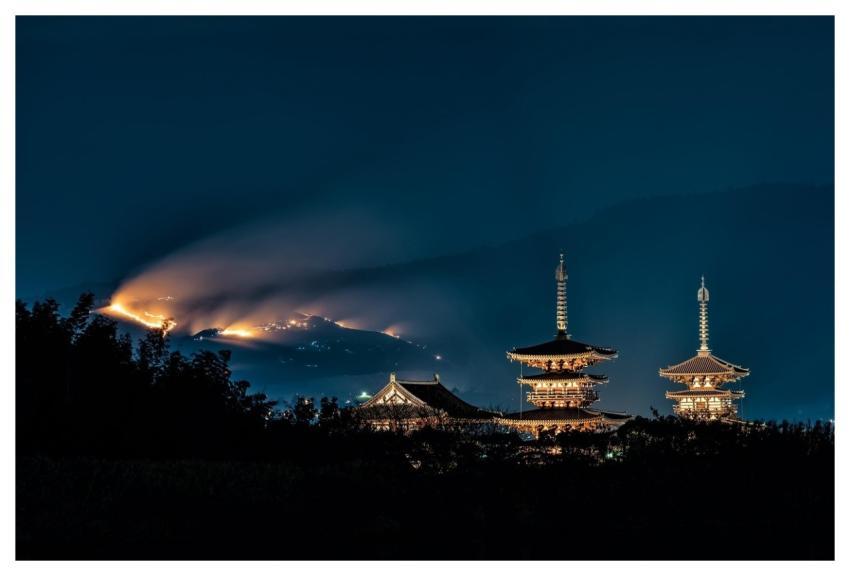 Temple Night View Yakushiji Temple World Cultural