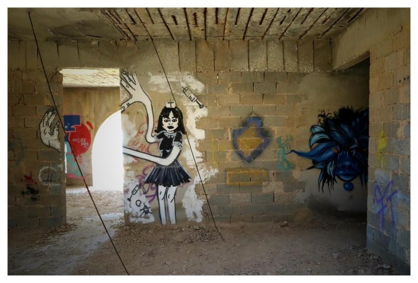 Lost Place Graffiti Art Painting