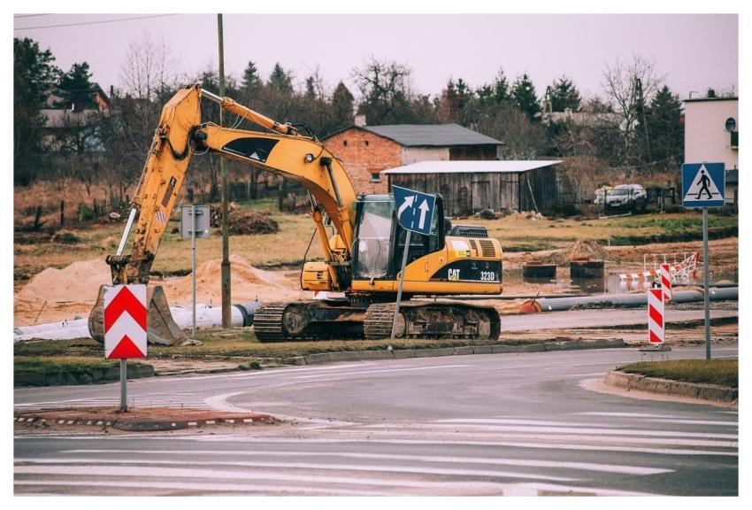 Excavator Work Machine Building
