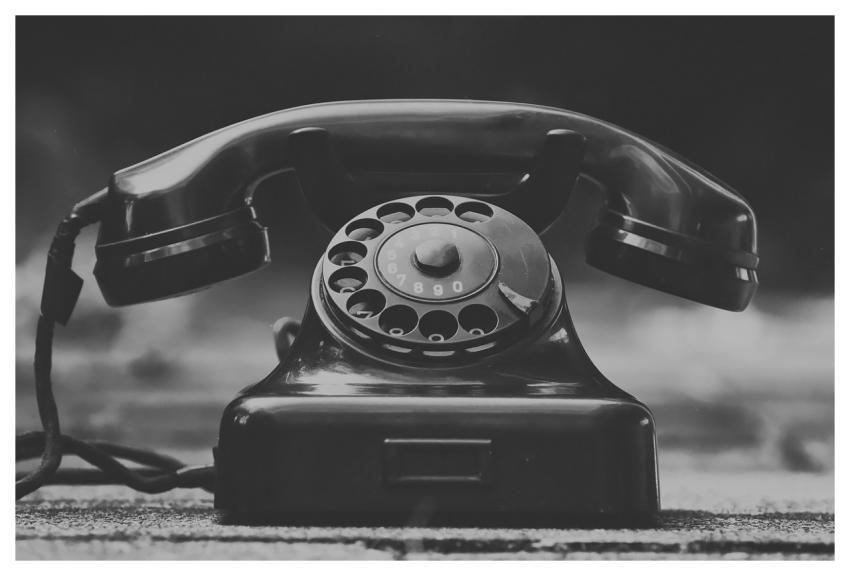 Telephone Vintage Monochrome Phone