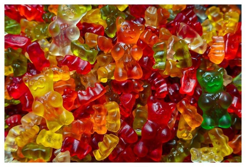 Gummy Bear Sweets Multi Coloured Bear