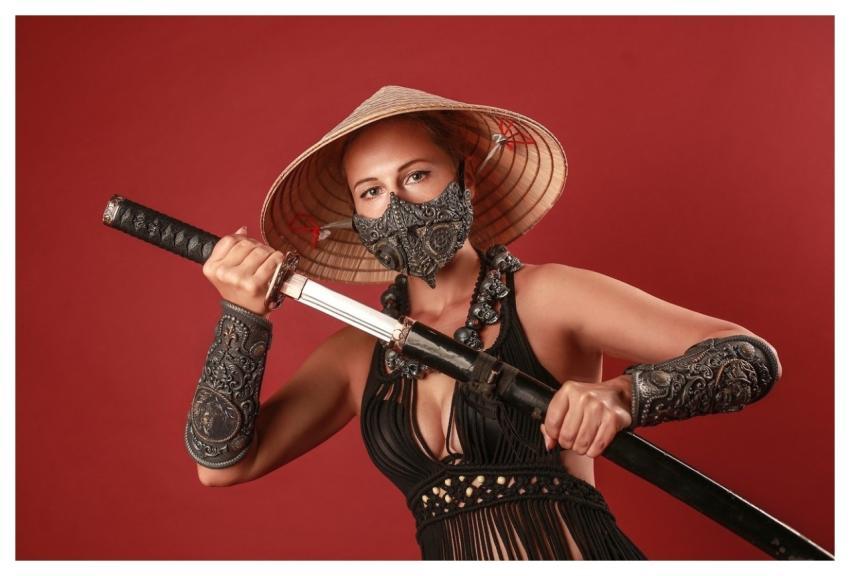 Woman Samurai Ninja Cosplay