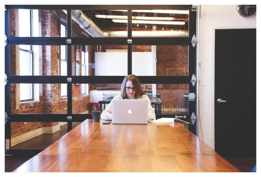 Student Typing Keyboard Text