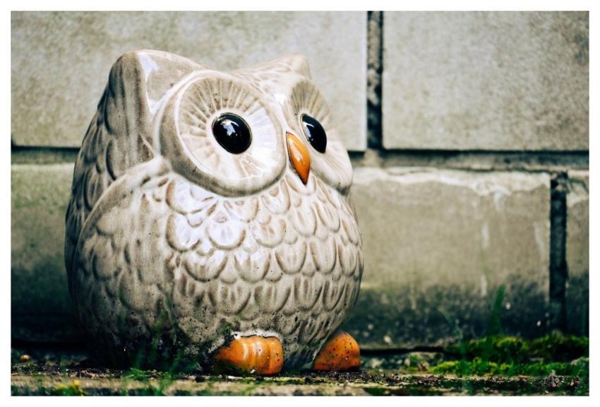 Owl Figure Ceramic Bird