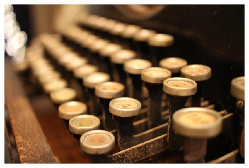 Old Rarity Typewriter Keyboard