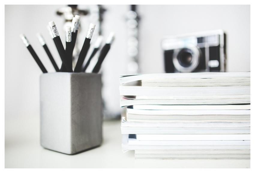 Pencils Notebooks Stack School Supplies