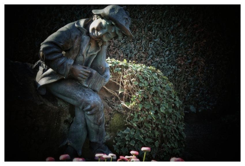 Statue Art Bronze Figure Musician