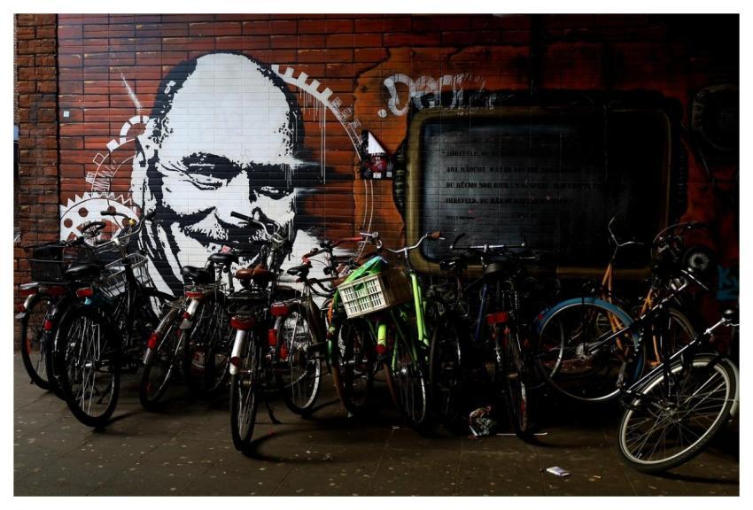 Street Art Bicycle Graffiti Art