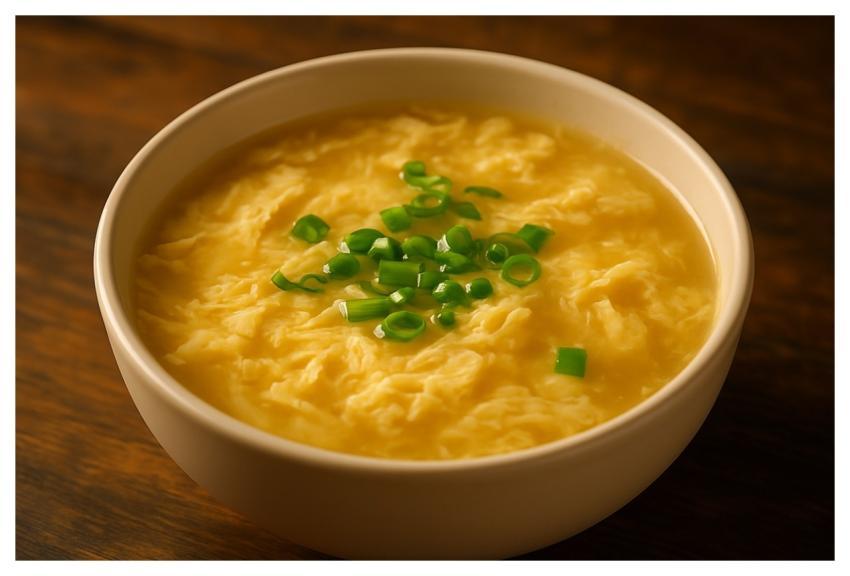 Egg Drop Soup Chinese Soup Green Onion Comfort Foo