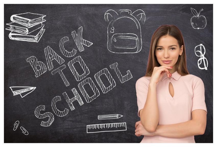 Back To School Board Black Chalk