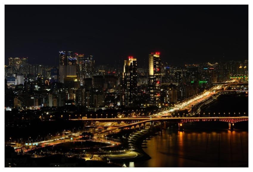 City Seoul Evening Night
