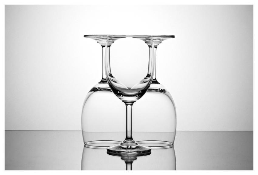 Wine Glass Glass Light Abstract