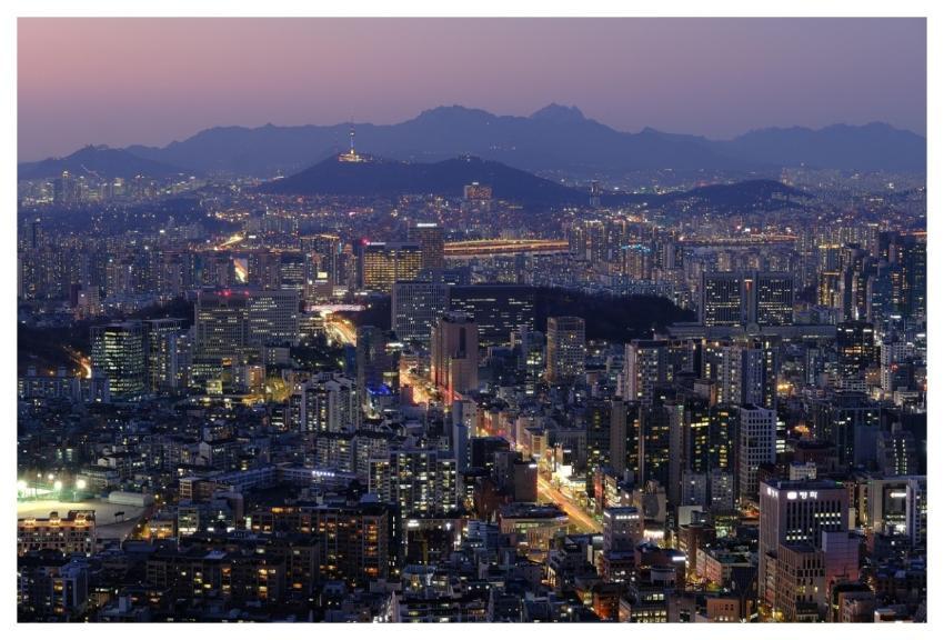 Sunset Night View City Nature