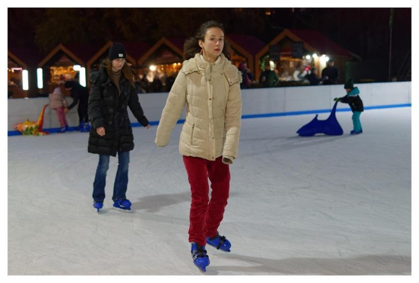 Children Skating Rink People