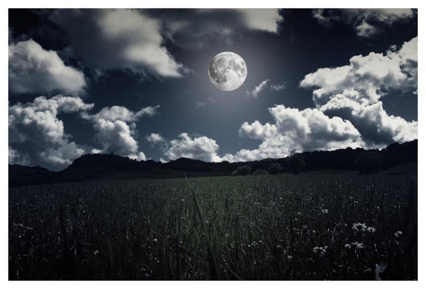 Scenery Moon Night Full Moon