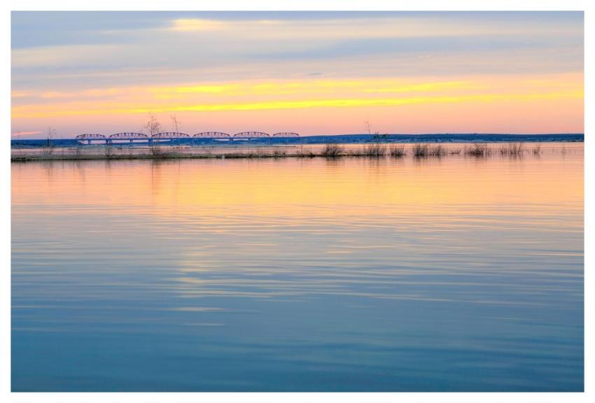 Bridge Lake Sky Sunset