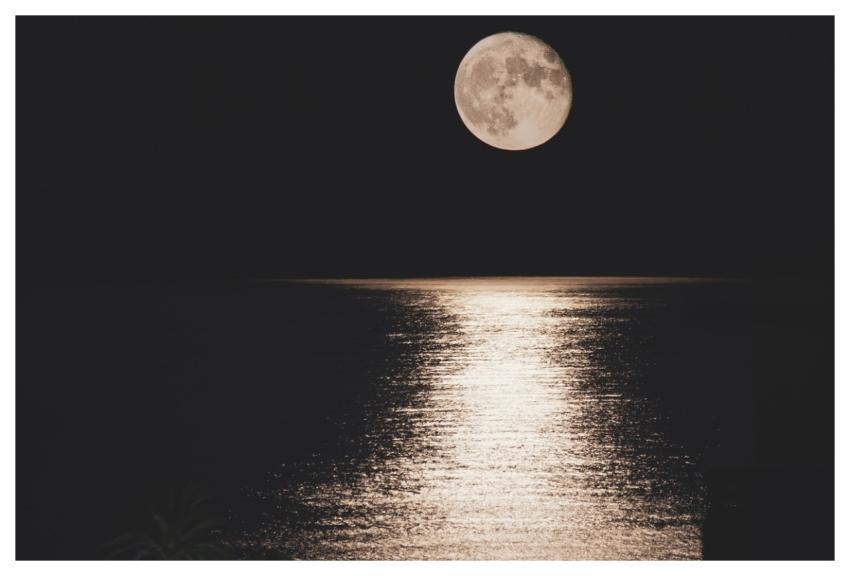 Night Moon Sea Night Sky