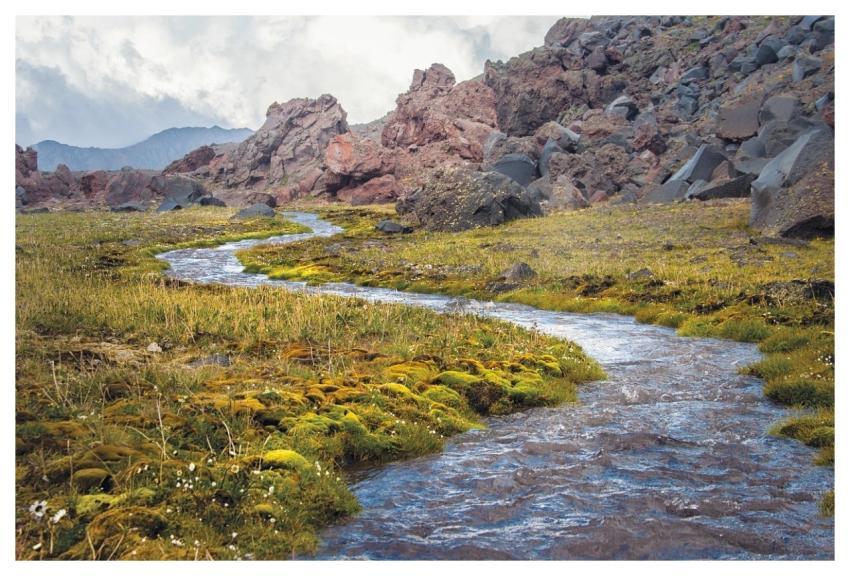 Caucasus Russia Elbrus River