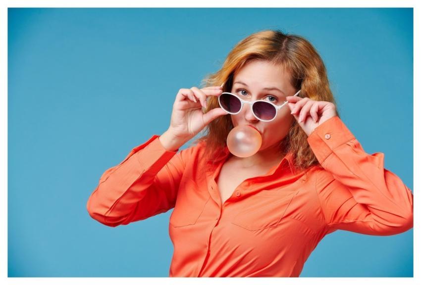 Woman Model Posing Photo Studio