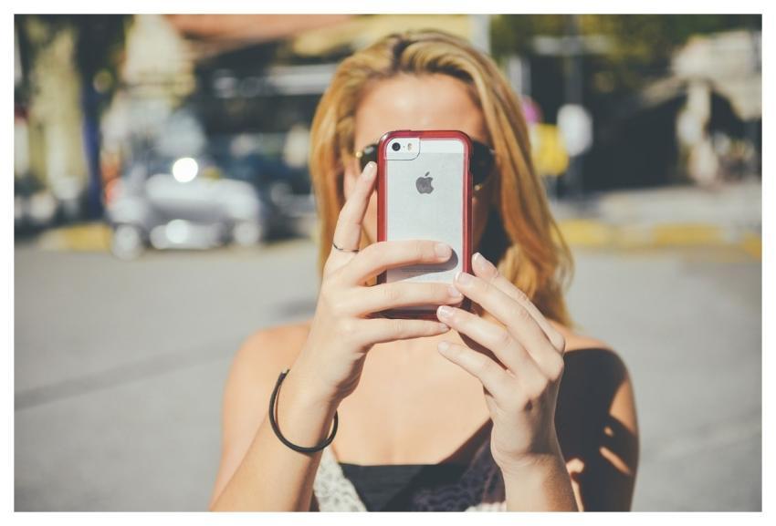 Girl Smartphone Iphone Taking Picture