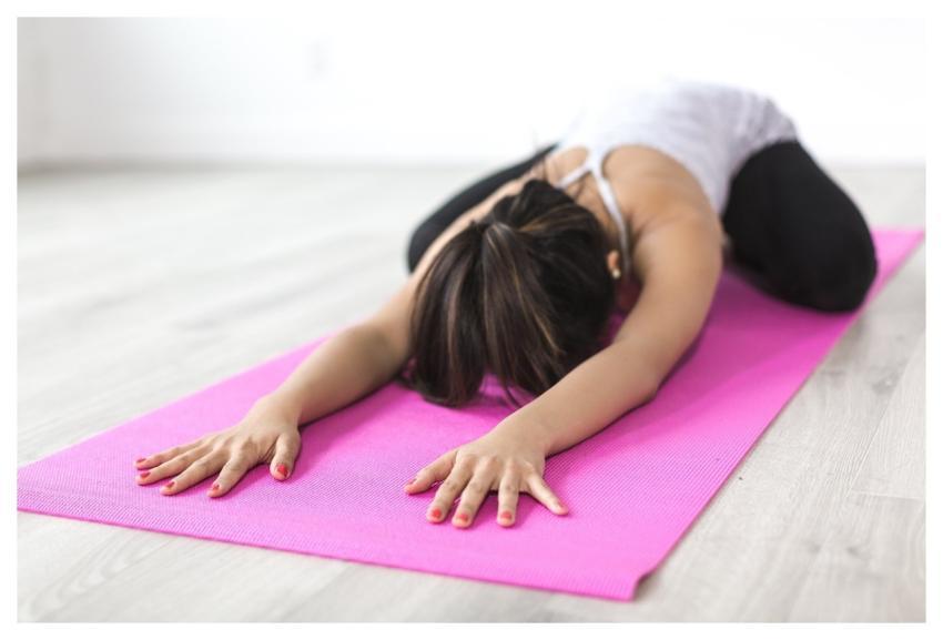 Woman Yoga Stretching Meditation