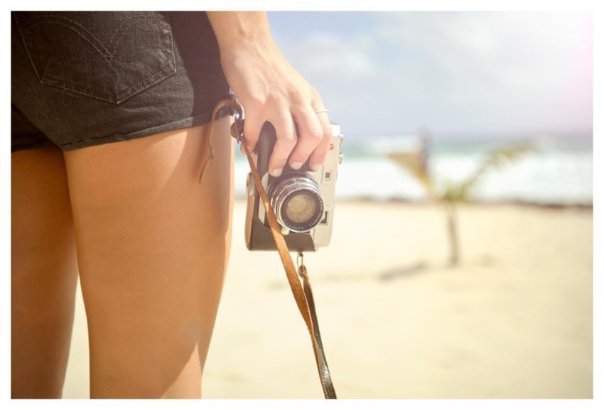 Girl Camera Vintage Hand