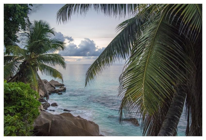 Seychelles Landscape Sea Beach