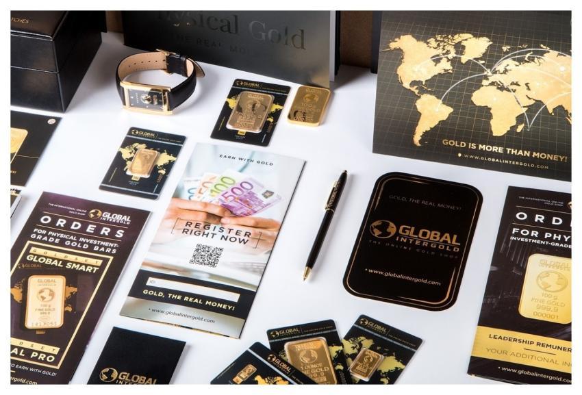 Gold Chip Sticker Card