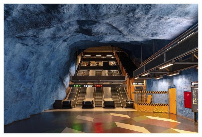 Train Metro Station Stockholm