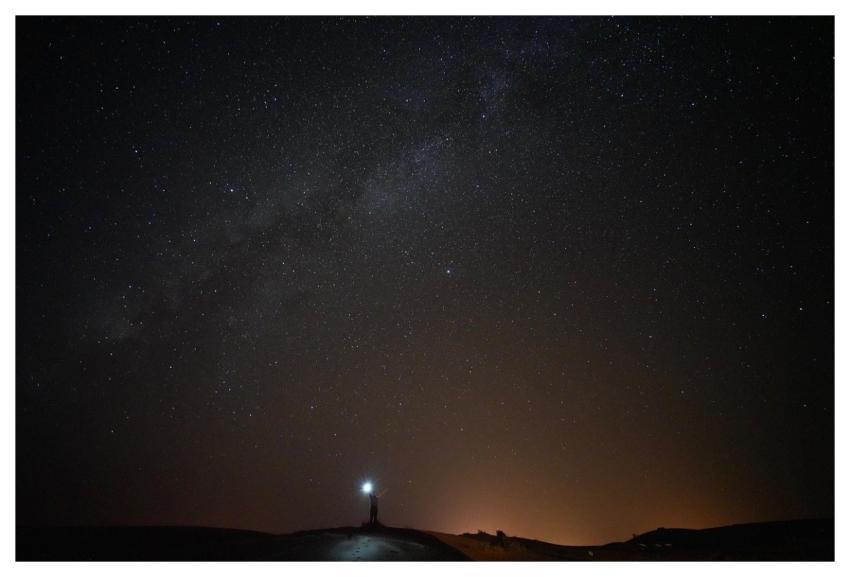 Desert Starry Sky Night Sky Night