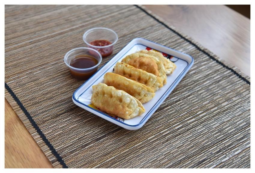Fried Dumplings Asian Food Dipping Sauces Gyoza