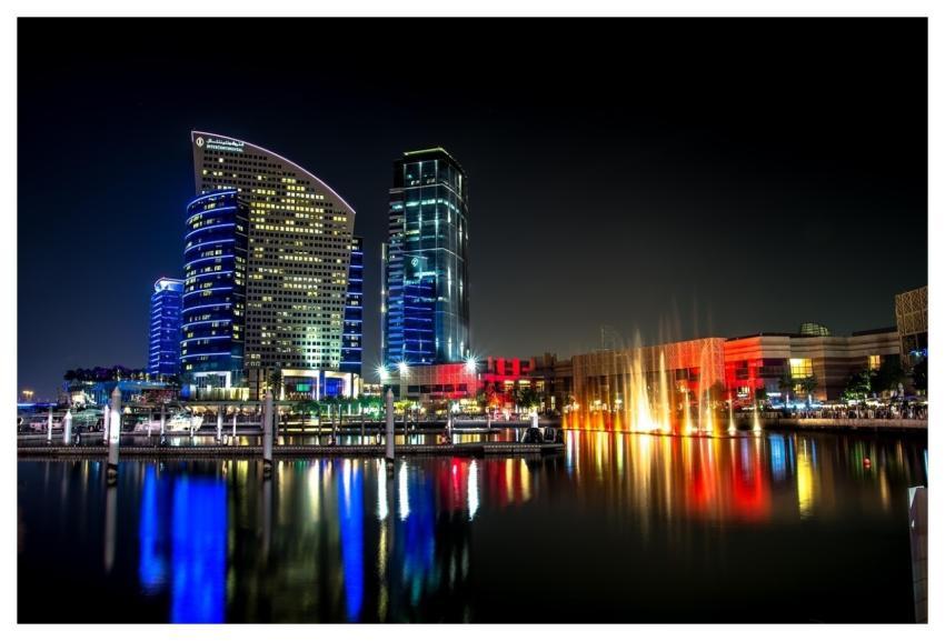 Buildings City Lake City Lights