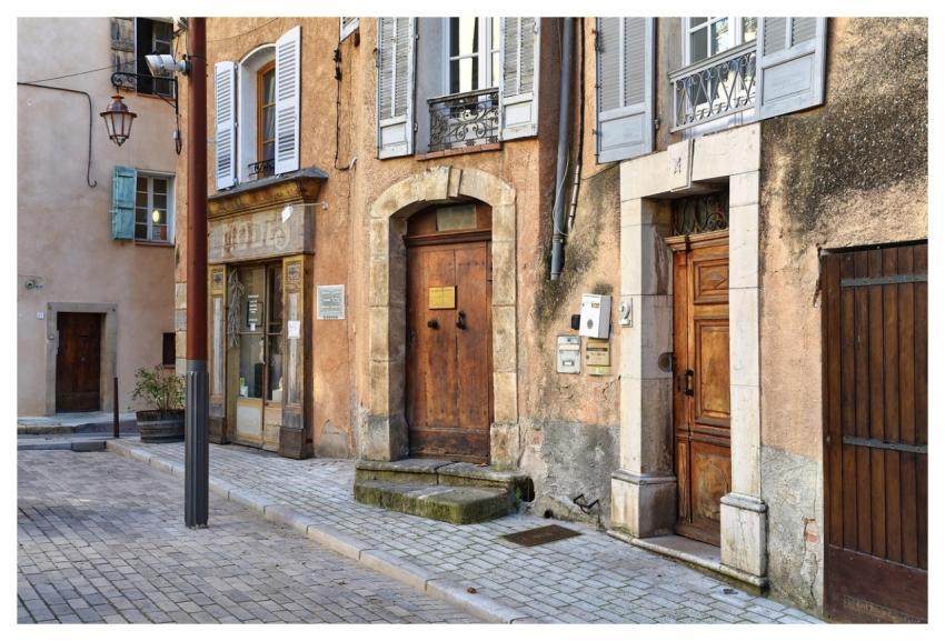 Street Town Alley Facade