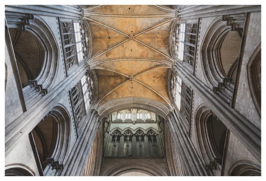 Rouen Cathedral Cathedral Church Interior Columns