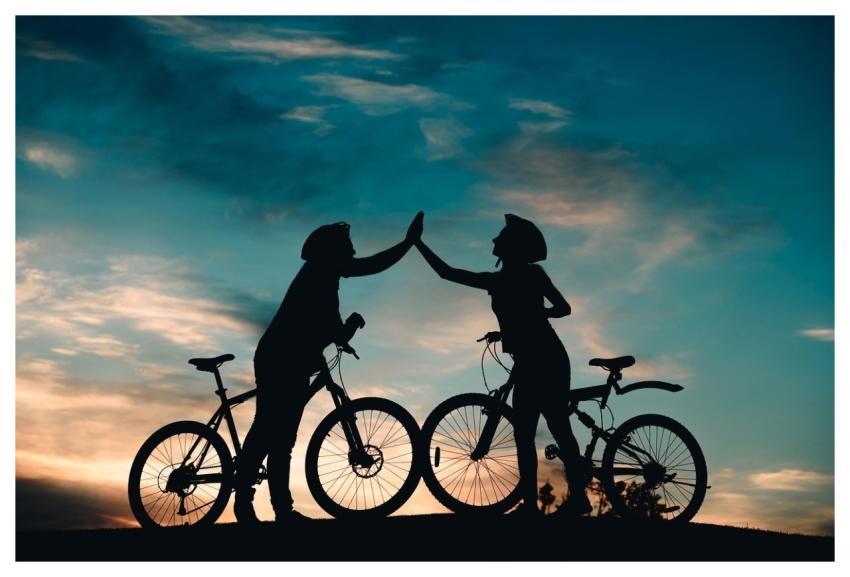 People Bicycle Love Holiday