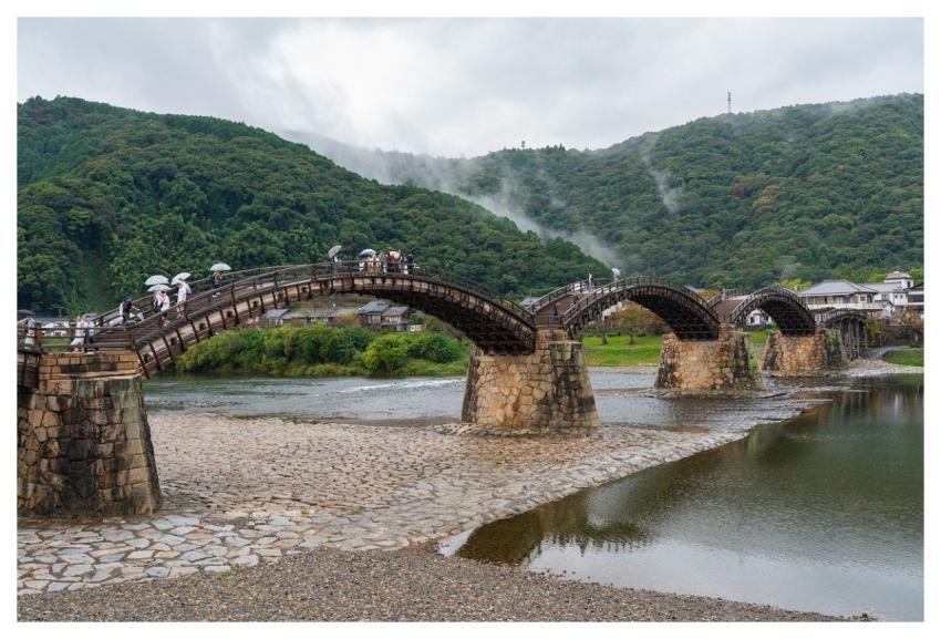 Kintai Bridge Bridge Wooden Bridge Wooden Arch Bri