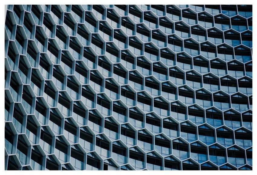 Hexagon Building Pattern Abstract