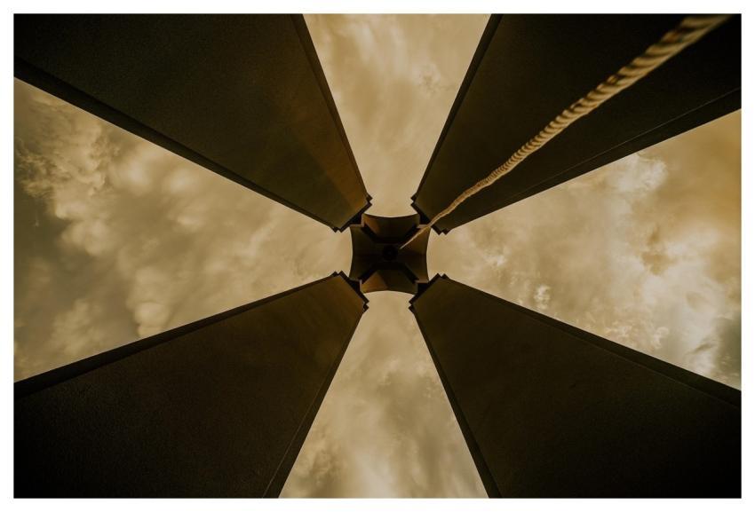 Vintage Abstract Cathedral Bell Tower