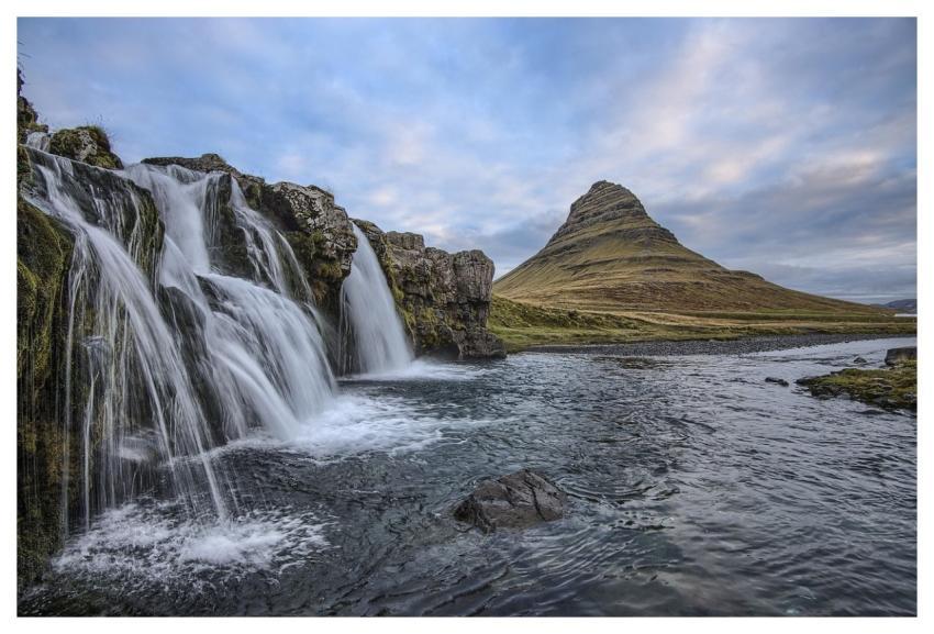 Waterfalls Mountains River Falls