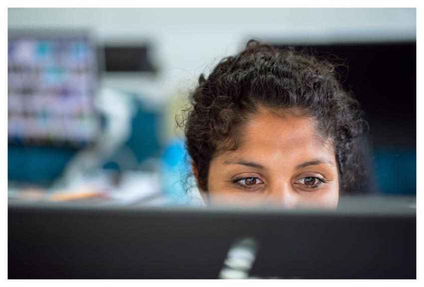 Woman Work Office Face