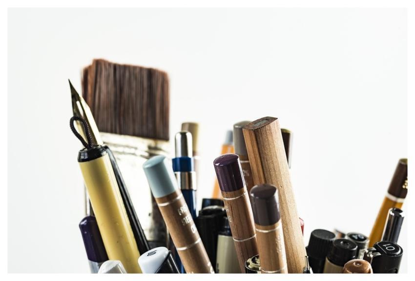 Pens Brushes Art Materials Art
